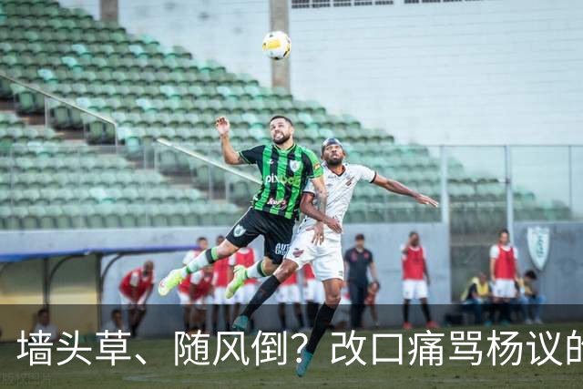 墙头草、随风倒？改口痛骂杨议的他，把利己主义展现的淋漓尽致